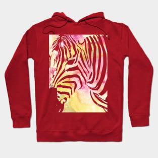 Zebra watercolor Hoodie